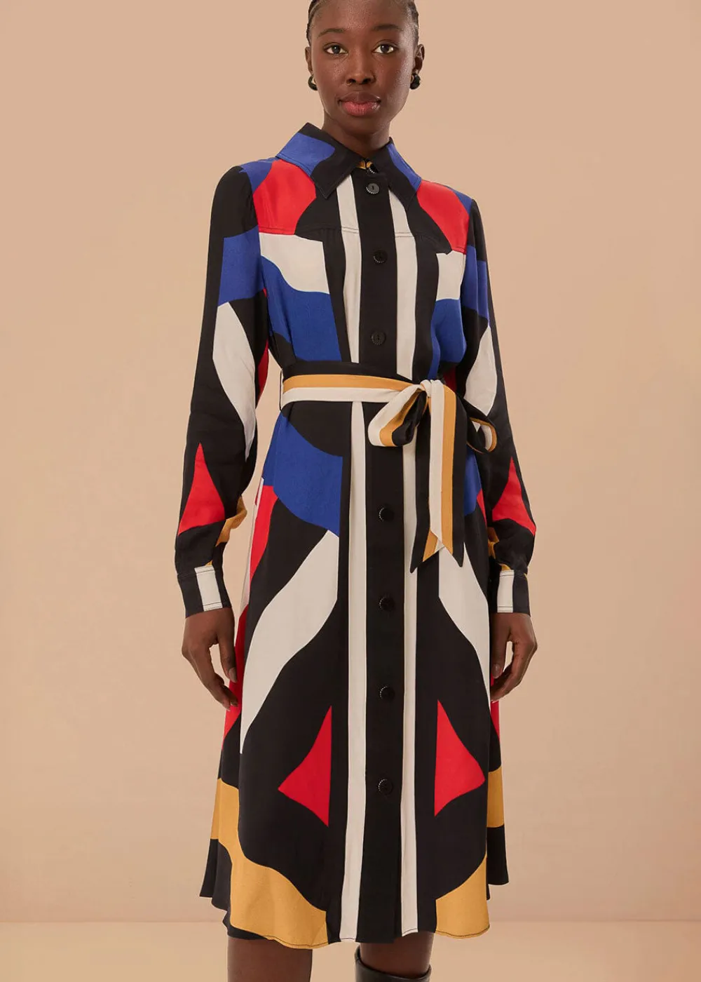 amanda_stripes_midi_dress_2.webp Farm Rio Amanda Stripes Midi Dress | Dresses