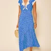 Rixo Amari Dress - Bohemia Spot Blue | Dresses