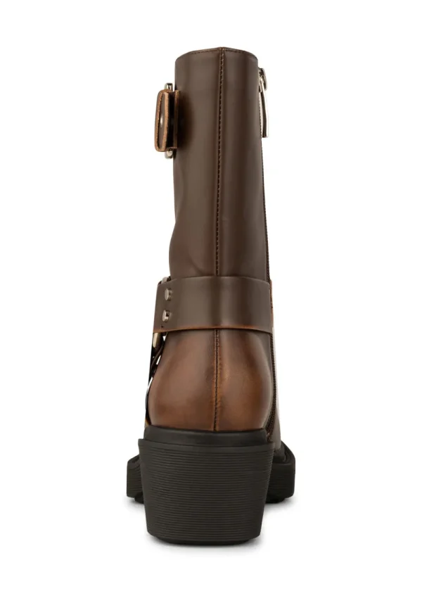 Shoe The Bear Amina Biker Boots - Dark Brown | Boots