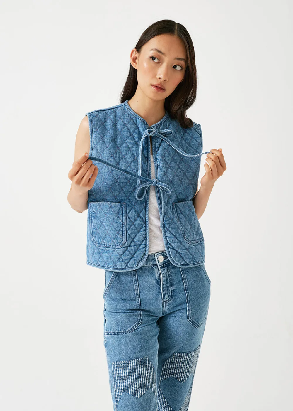 aria_vest__rodeo_vintage_4.webp Seventy + Mochi Aria Vest - Rodeo Vintage | Coats & Jackets