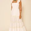 Rixo Aubrie Dress - Ivory | Dresses
