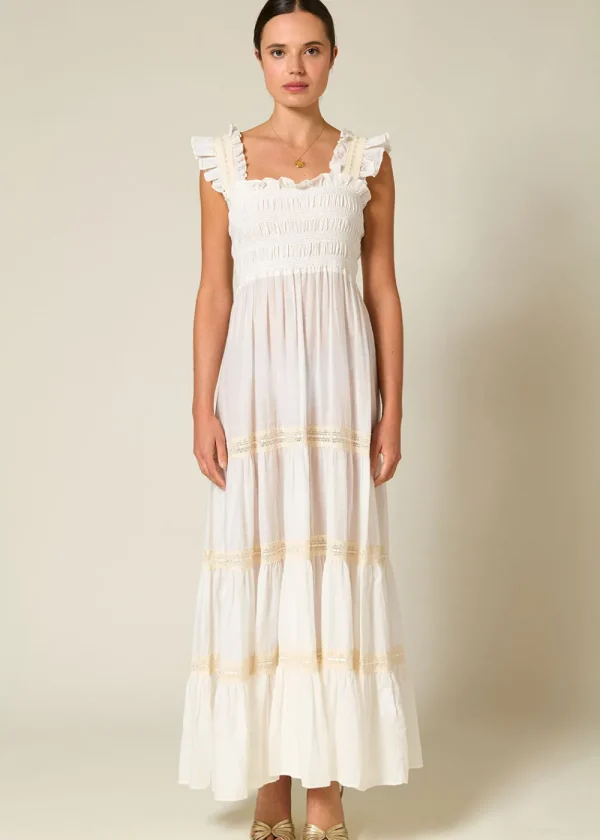Rixo Aubrie Dress - Ivory | Dresses