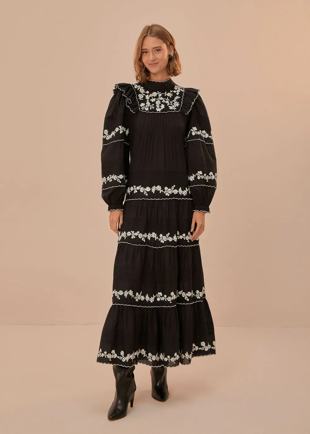 black_amp_white_embroider_0.webp Farm Rio Black & White Embroidered Maxi Dress | Dresses