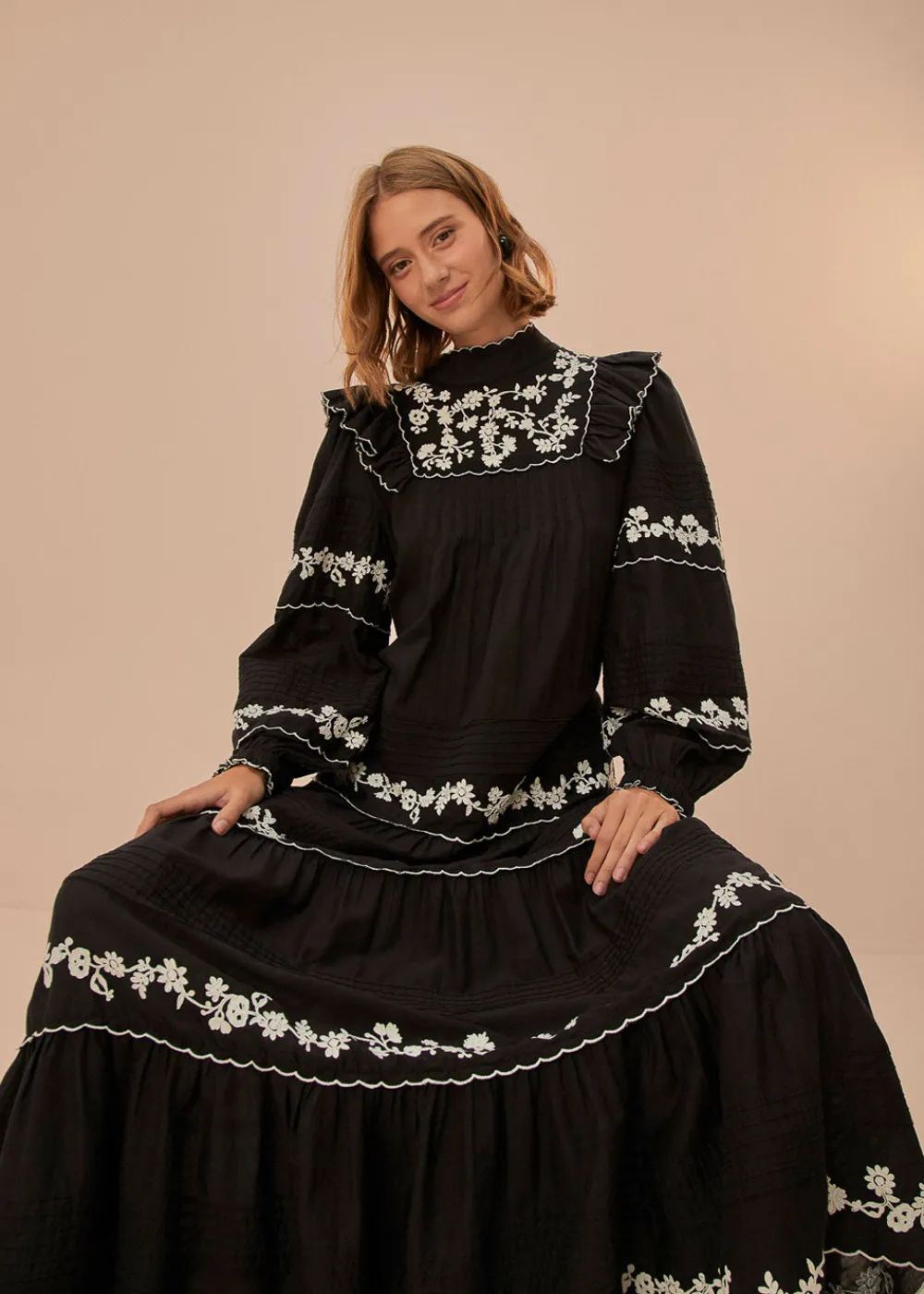 black_amp_white_embroider_2.webp Farm Rio Black & White Embroidered Maxi Dress | Dresses
