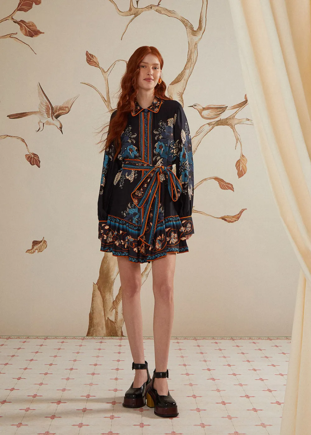 blossom_tapestry_mini_dre_0.webp Farm Rio Blossom Tapestry Mini Dress | Dresses