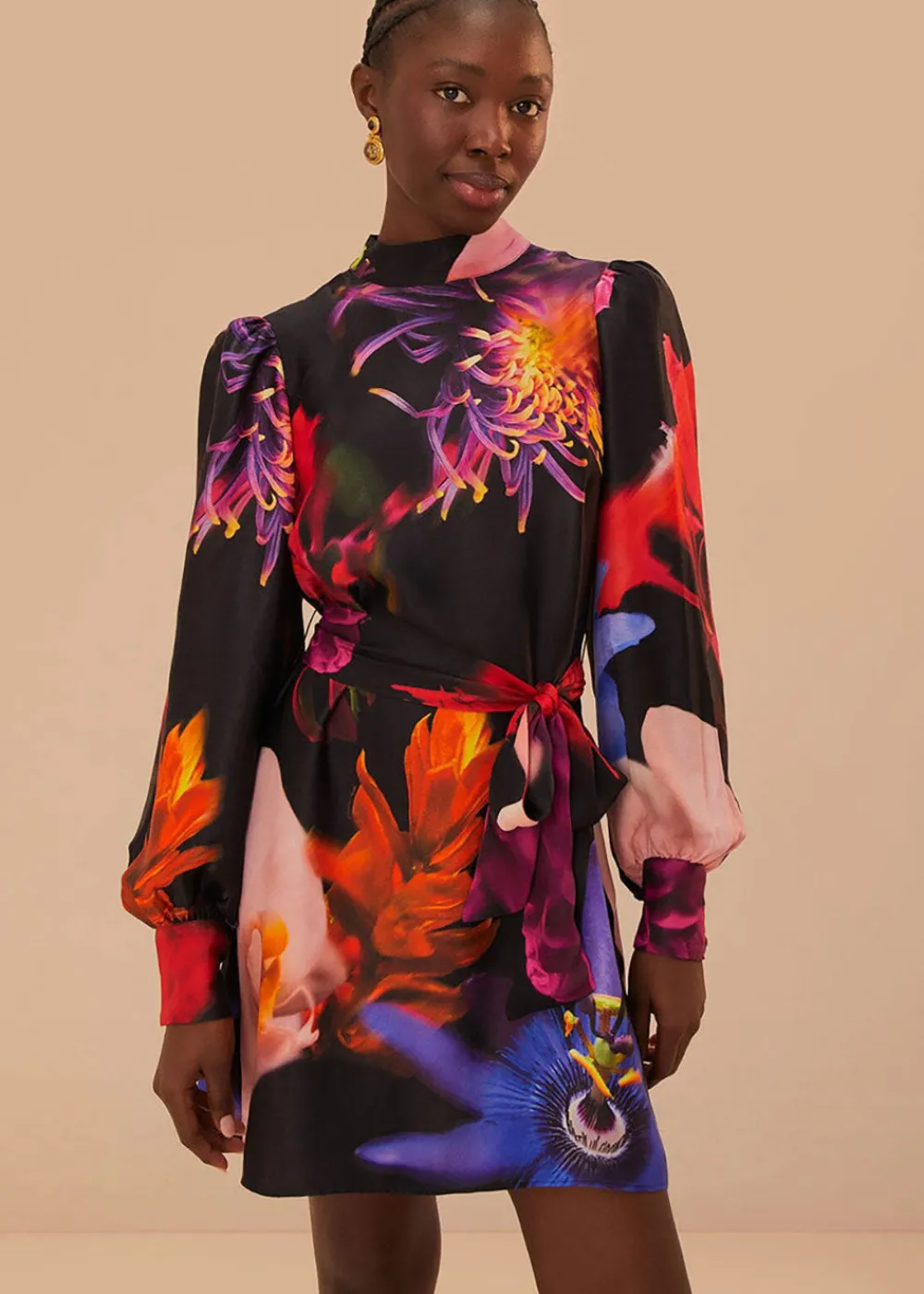 blurry_floral_mini_dress_1.webp Farm Rio Blurry Floral Mini Dress | Dresses
