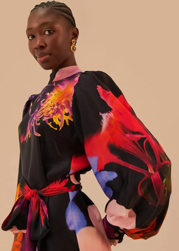 Farm Rio Blurry Floral Mini Dress | Dresses