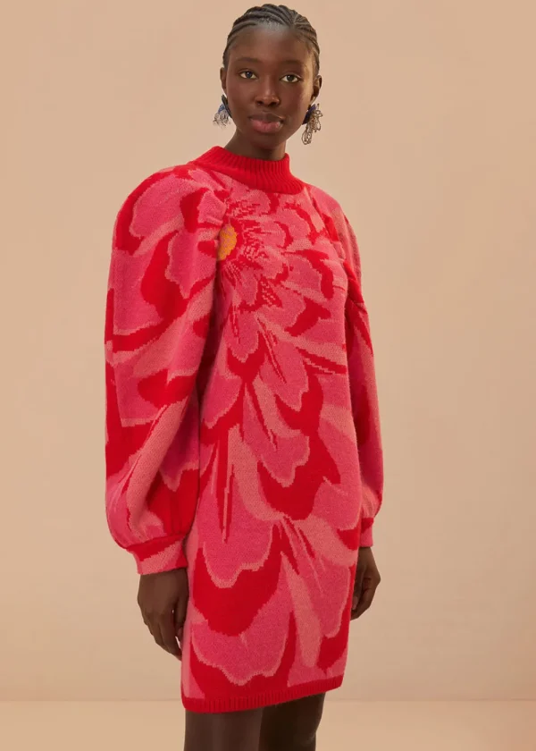 Farm Rio Bold Flower Knit Dress | Dresses