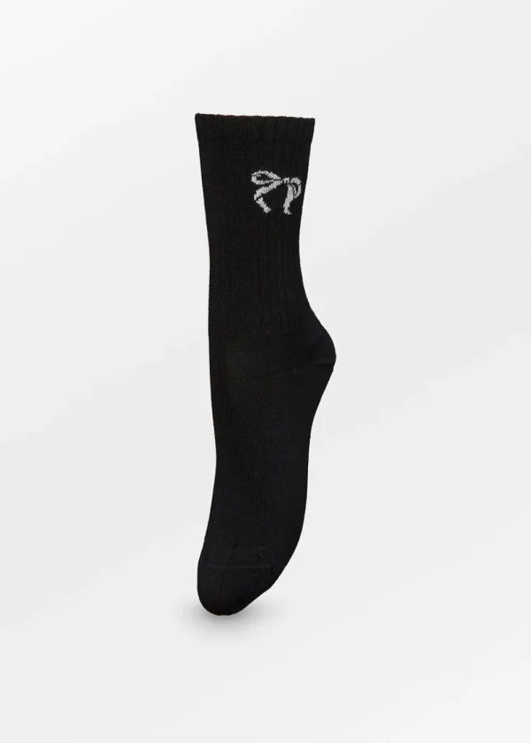 BeckSöndergaard Bow Cotta Socks - Black | Socks