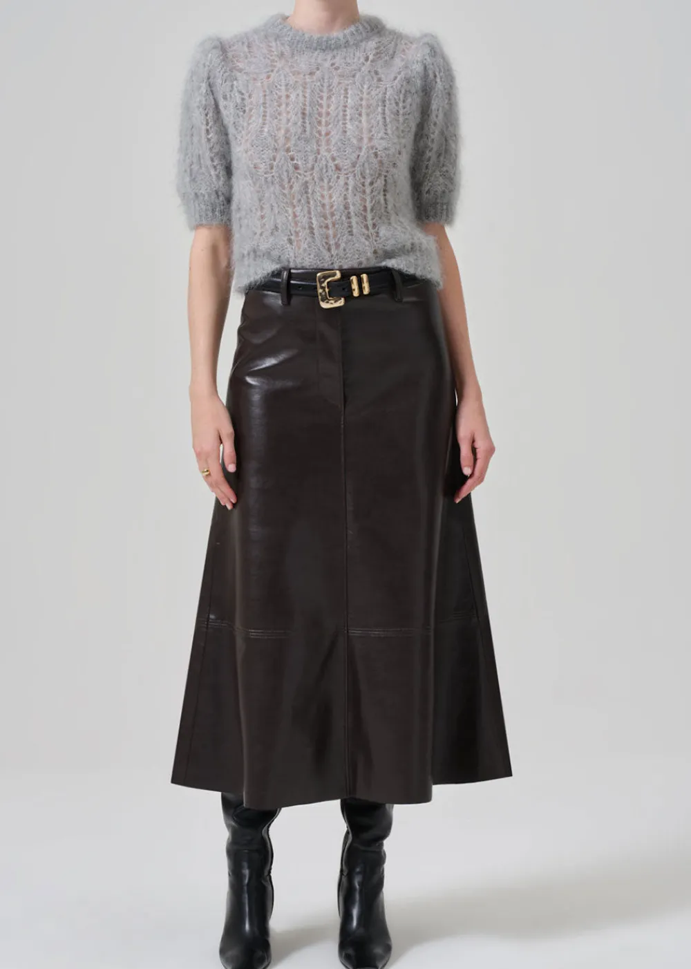 cassia_leather_skirt__cho_0.webp Citizens of Humanity Cassia Leather Skirt - Chocolate | Skirts