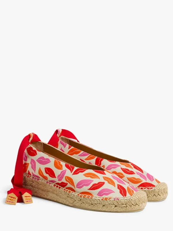 Castaner - Gea Canvas Flat Espadrille Sandals, Rosa | Sandals