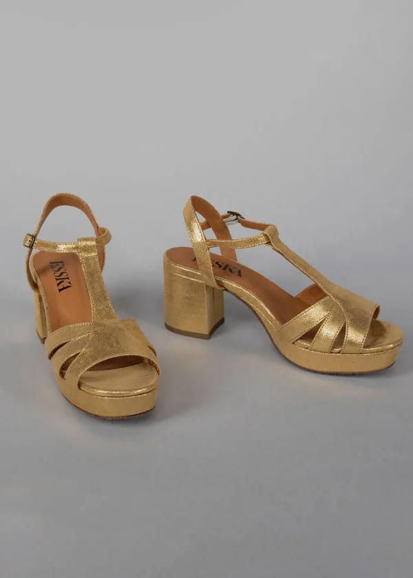 Esska Charlie Heels - Gold | Shoes