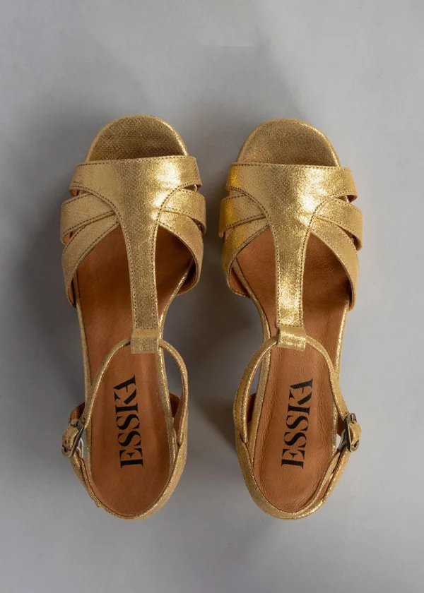 Esska Charlie Heels - Gold | Shoes
