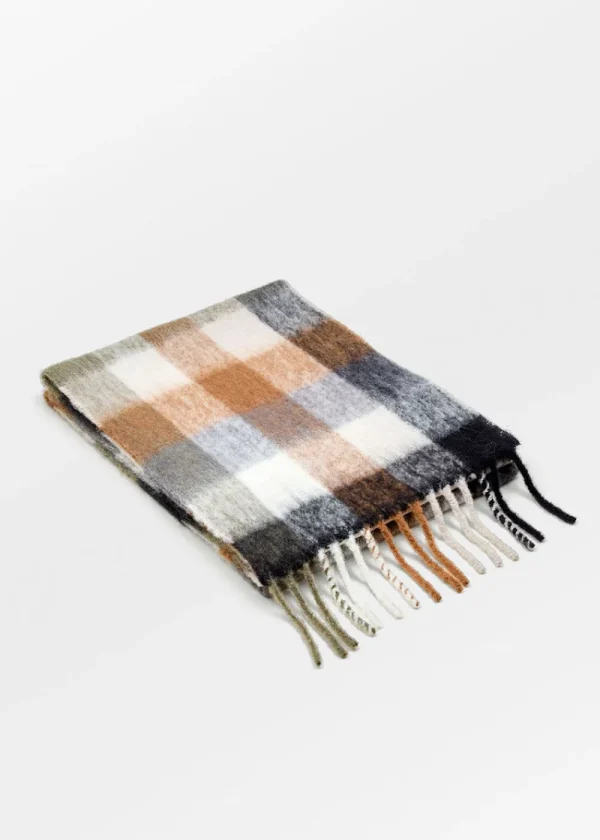 BeckSöndergaard Check Anilopa Scarf - Army | Scarves