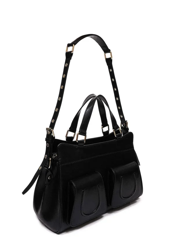 Núnoo Cher Florence Bag - Black with Gold | Bags