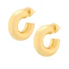 Talis Chains Chubby Donut Hoops - Gold | Earrings