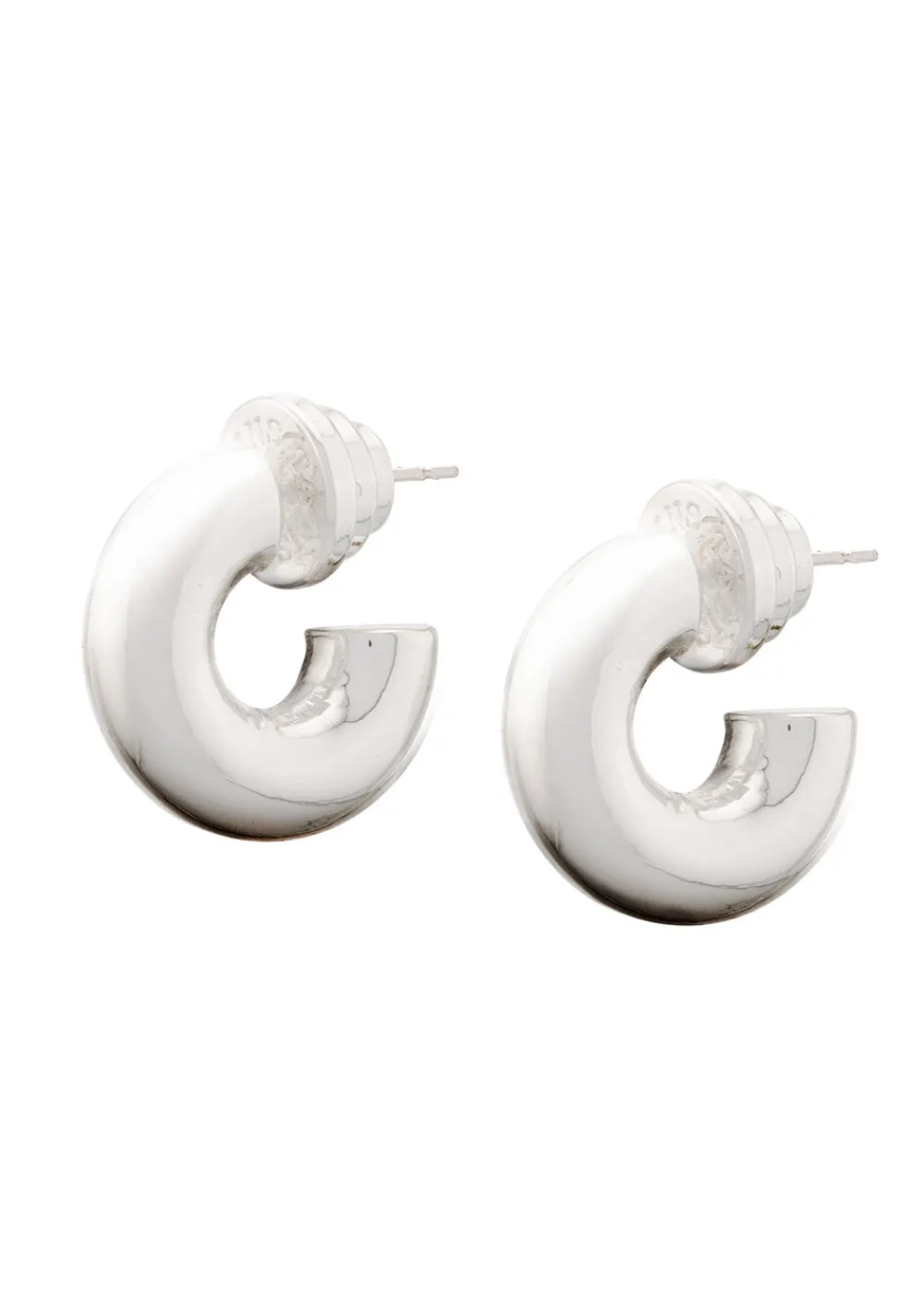 chubby_donut_huggie__silv_1.webp Talis Chains Chubby Donut Huggie - Silver | Earrings