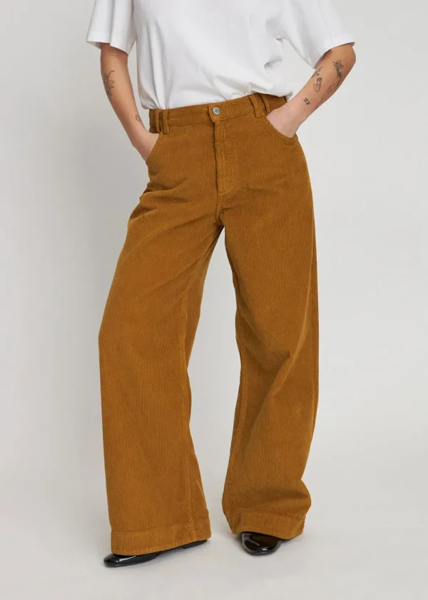 Stella Nova Corduroy Pants - Dusty Moss | Trousers