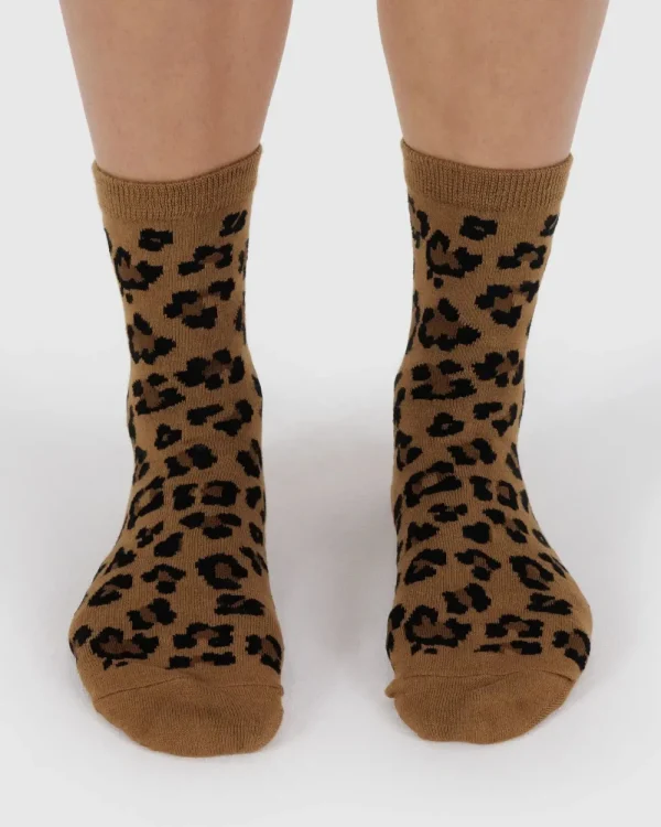 BAGGU Crew Sock - Dark Leopard | Socks