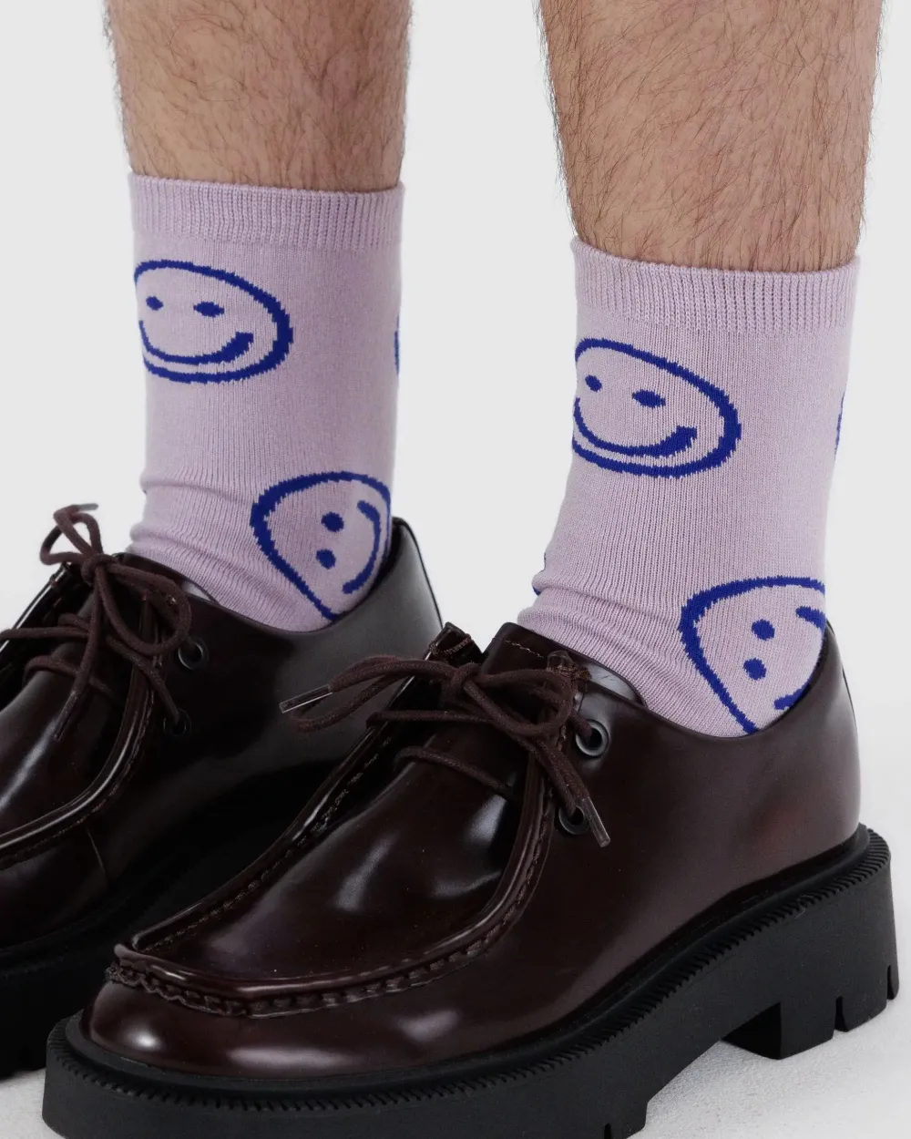 crew_sock__dusty_pink_hap_3.webp BAGGU Crew Sock - Dusty Pink Happy | Socks