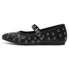 Woden Cristal Ballerina - Black | Shoes