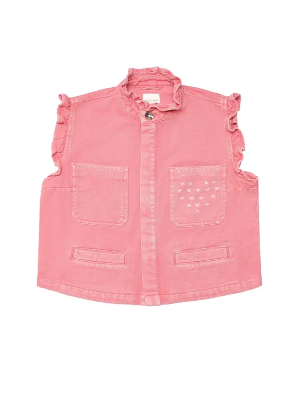 Seventy + Mochi Dear Pablo Waistcoat - Mineral Red | Coats & Jackets