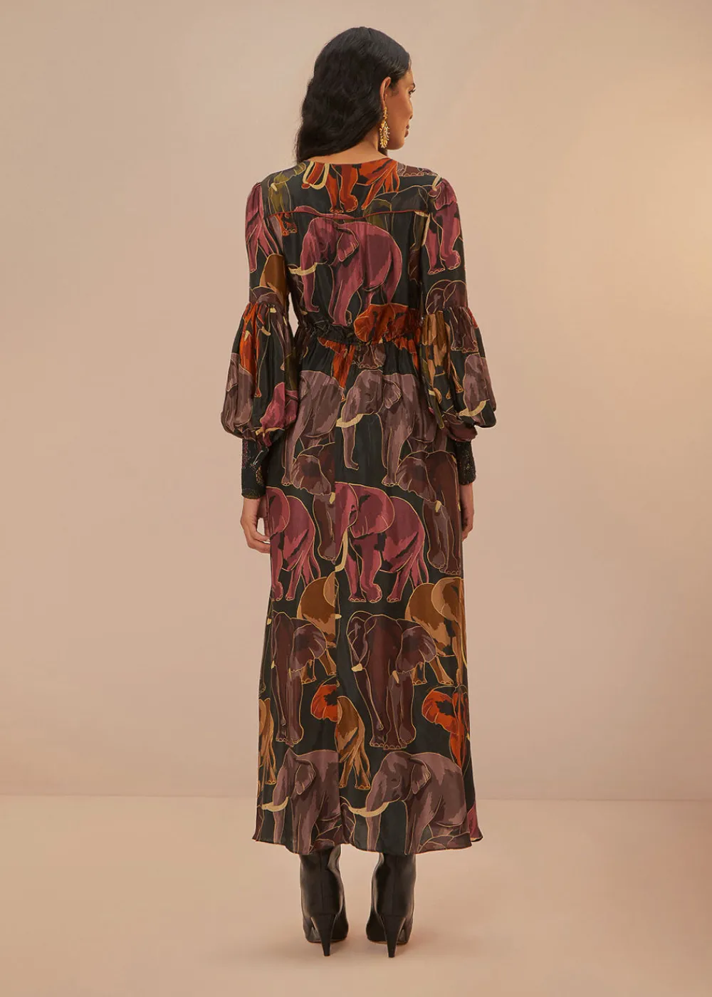 elephants_green_maxi_dres_1.webp Farm Rio Elephants Green Maxi Dress | Dresses