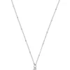 Orelia Faceted Disc Spinner Necklace - Silver | Necklaces