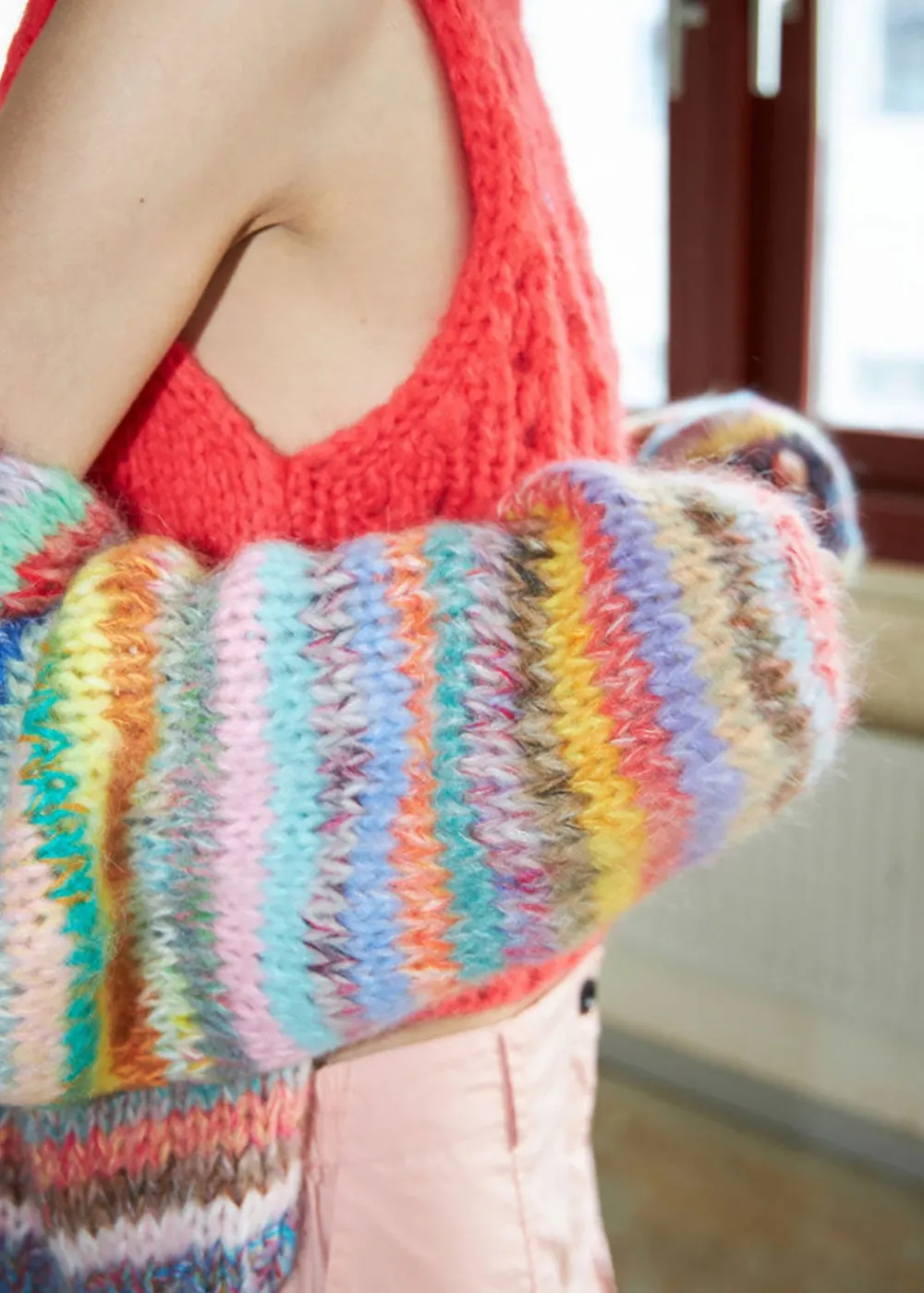 gabi_cardigan__multi_stri_3.webp Dawn X Dare Gabi Cardigan - Multi Stripe | Knitwear