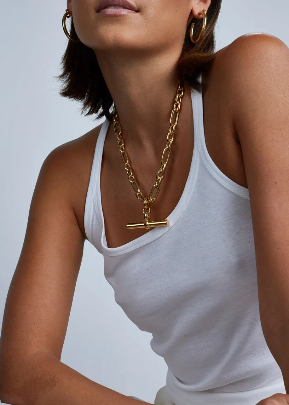 giant_gold_tbar_watch_cha_5.webp Tilly Sveaas Giant Gold T-Bar Watch Chain Necklace | Necklaces