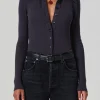 Citizens of Humanity Gila Polo - Charcoal | Tops
