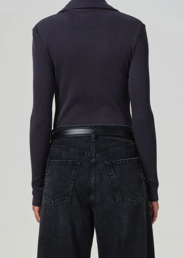Citizens of Humanity Gila Polo - Charcoal | Tops