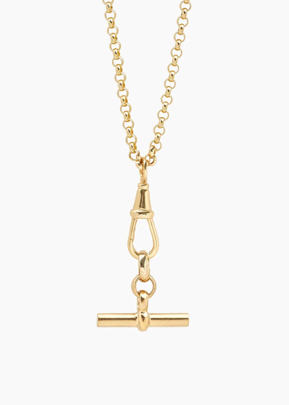 gold_tbar_on_chunky_belch_0.webp Tilly Sveaas Gold T-bar on Chunky Belcher Clipt Necklace | Necklaces