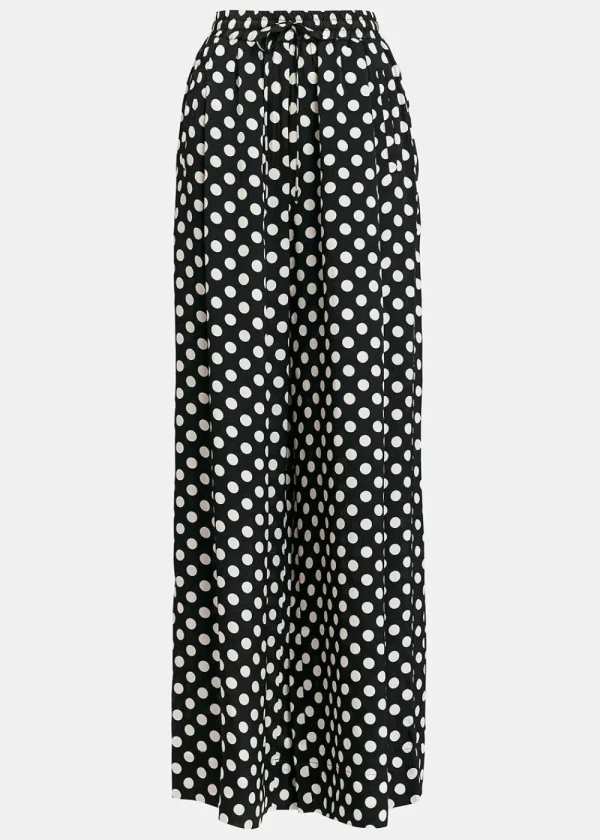 Essentiel Antwerp Gonstellation Wide Leg Pants - Polkadot | Trousers