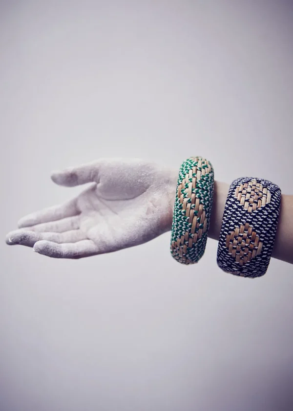 Cardomon Green and Natural Bangle | Bracelets
