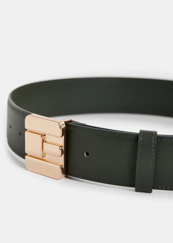 Essentiel Antwerp Halways Belt - Dark Green | Belts