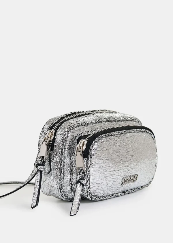 Essentiel Antwerp Hamen Metallic Shoulder Bag - Silver | Bags