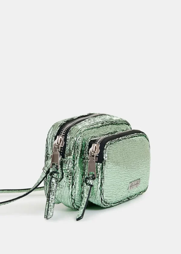 Essentiel Antwerp Hamen Metallic Shoulder Bag - Green | Bags