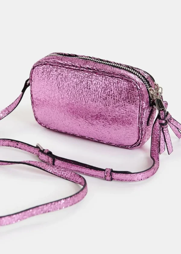 Essentiel Antwerp Hamen Metallic Shoulder Bag - Pink | Bags