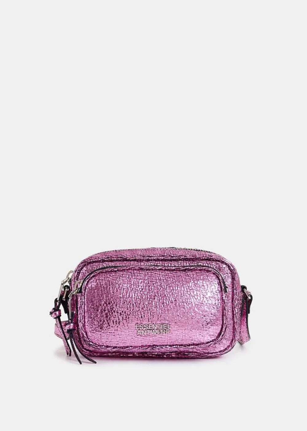 hamen_metallic_shoulder_b_3.webp Essentiel Antwerp Hamen Metallic Shoulder Bag - Pink | Bags