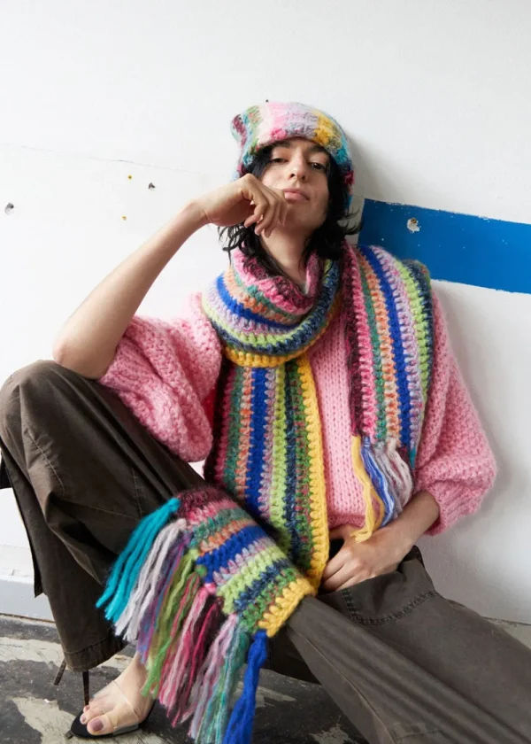 Dawn X Dare Hand Knit Scarf | Knitwear