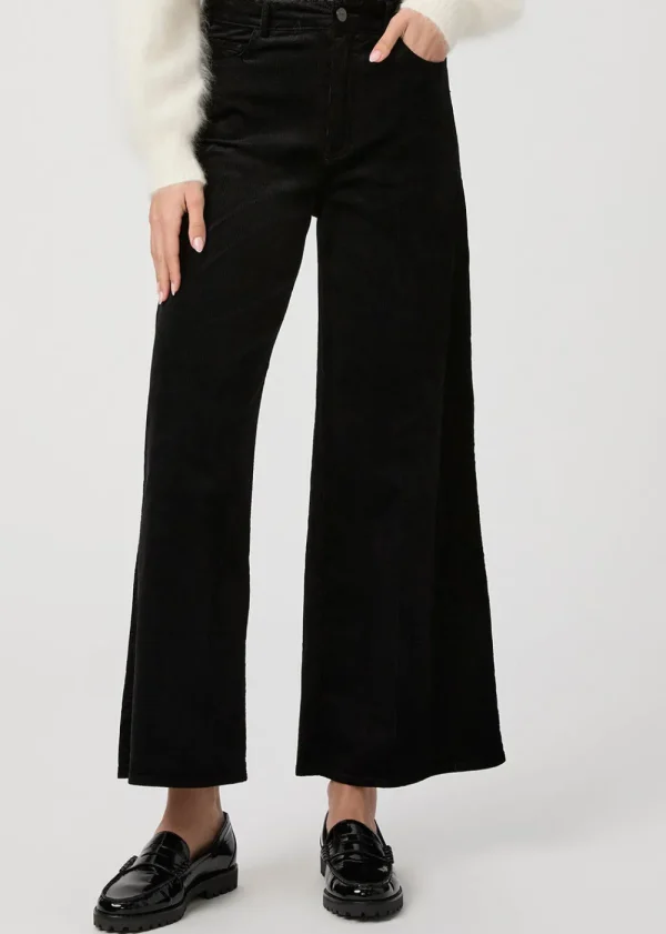 Paige Harper Ankle Wide Leg Jean - Black | Jeans