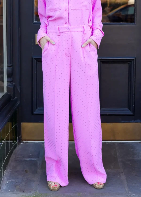Essentiel Antwerp Healthy Lilac Wide-Leg Pants | Trousers