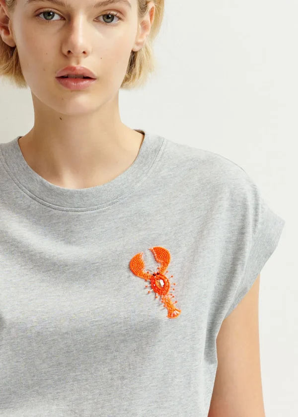 Essentiel Antwerp Hobster T-Shirt - Grey | Tops
