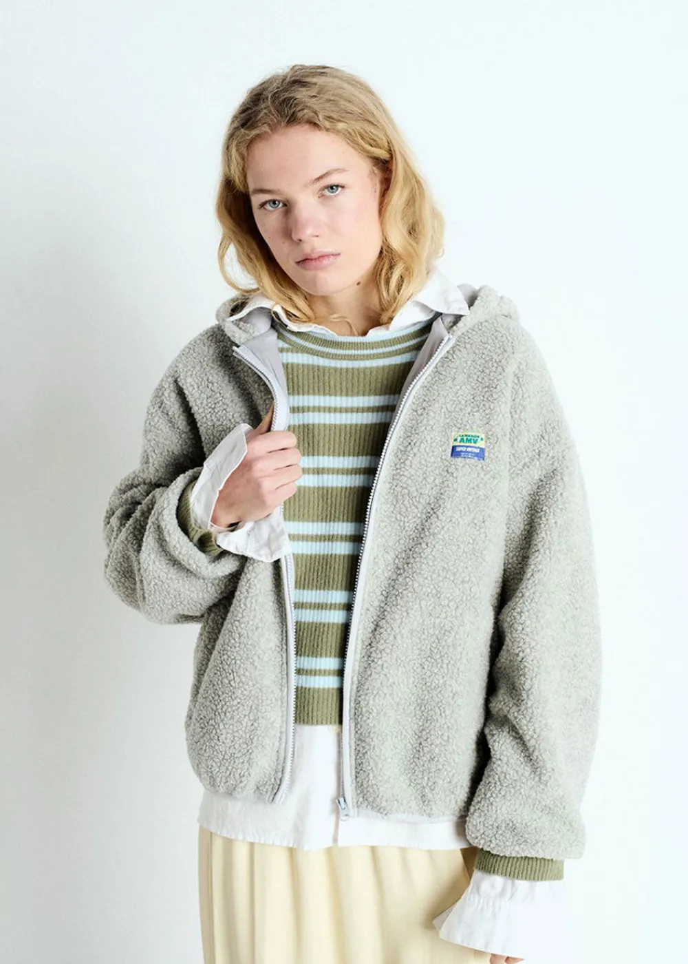 hoktown_jacket__polar_mel_0.webp American Vintage Hoktown Jacket - Polar Melange | Coats & Jackets