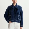 Essentiel Antwerp Hoops Stitch Knit - Dark Blue | Knitwear