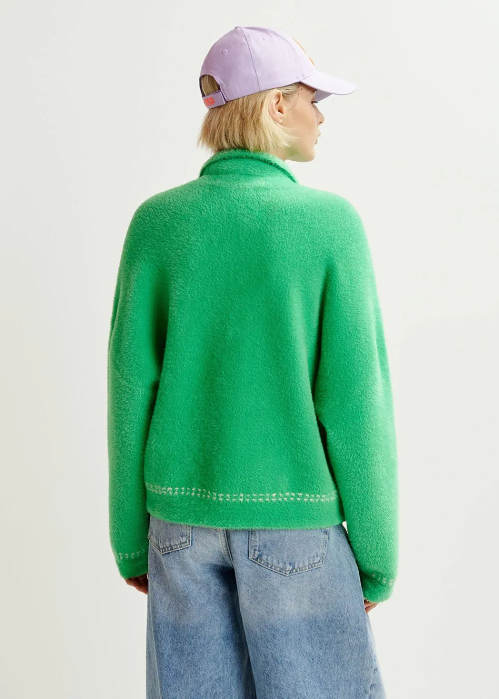 hoops_stitch_knit__green_1.webp Essentiel Antwerp Hoops Stitch Knit - Green | Knitwear