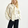 Essentiel Antwerp Hoops Stitch Knit - White | Knitwear