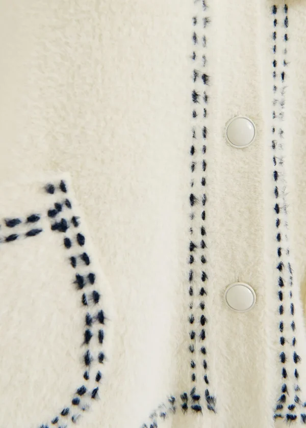 Essentiel Antwerp Hoops Stitch Knit - White | Knitwear