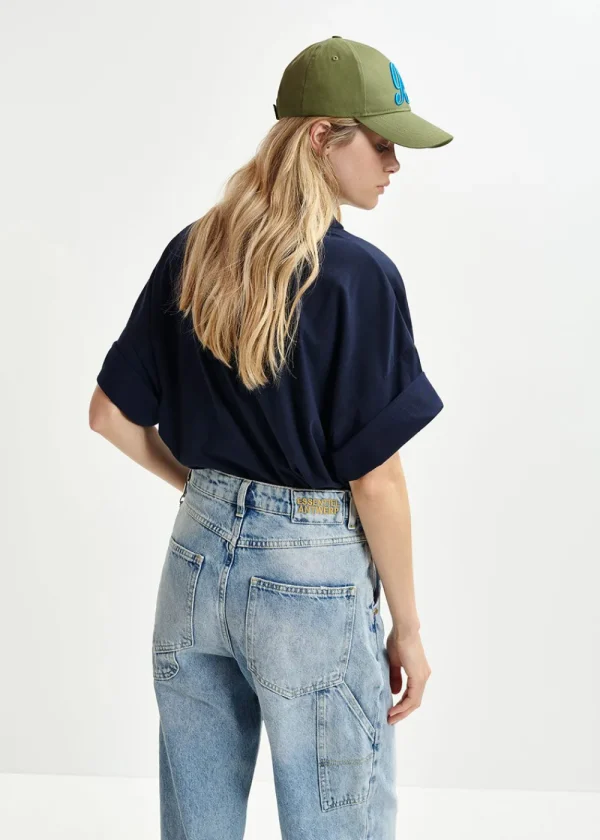 Essentiel Antwerp Hungle Navy T-Shirt | Tops